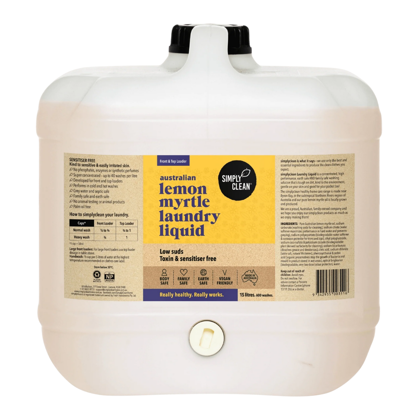 LEMON MYRTLE LAUNDRY LIQUID