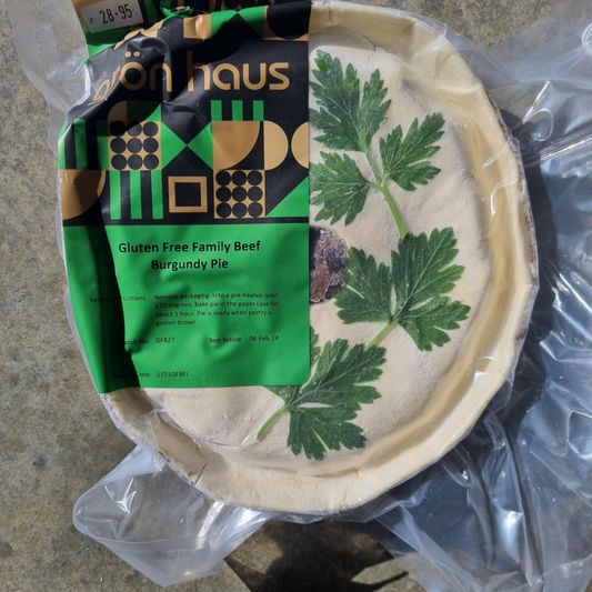 FAMILY BEEF BURGANDY PIE GF