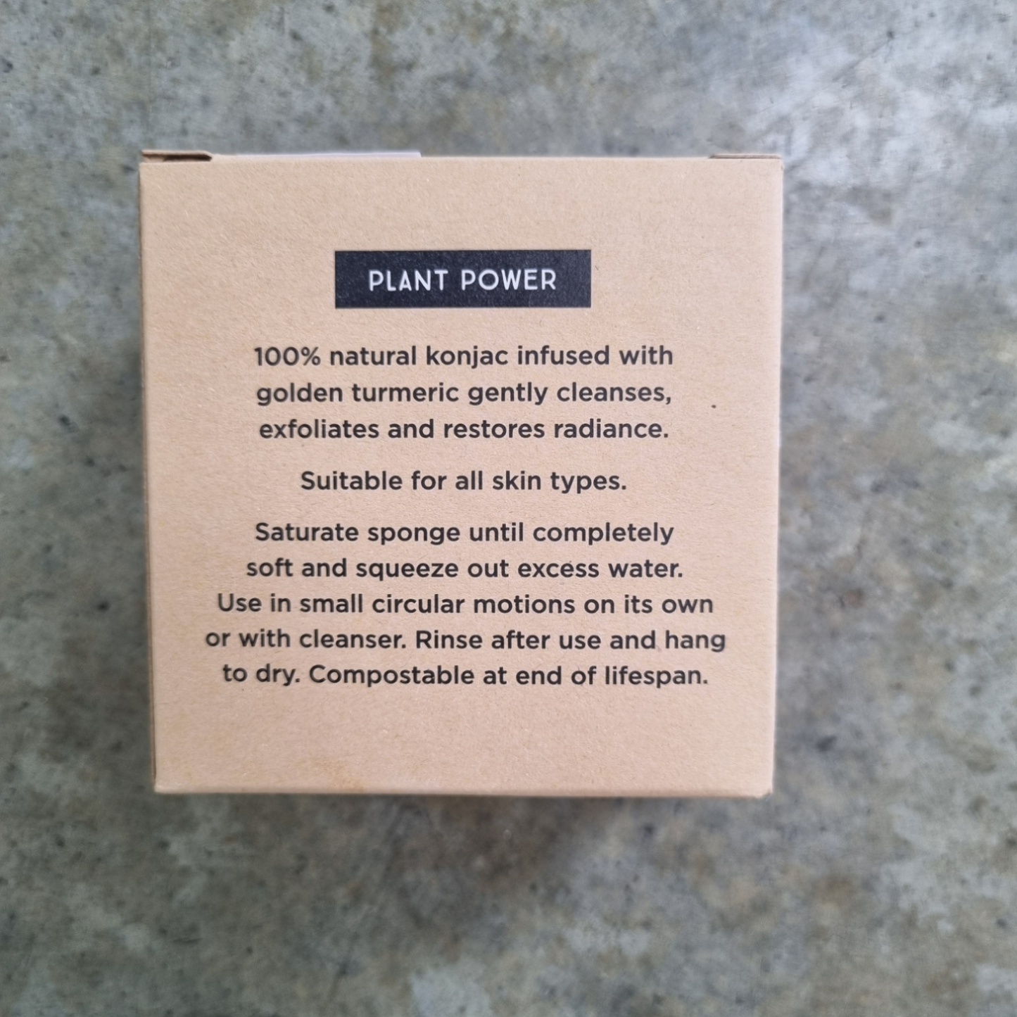 KONJAC FACIAL SPONGE TURMERIC