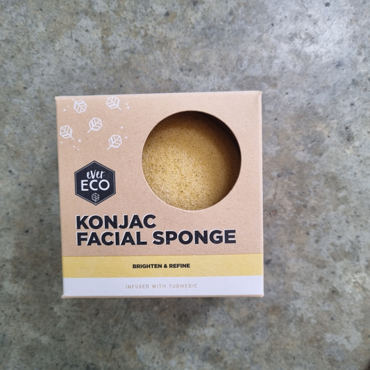 KONJAC FACIAL SPONGE TURMERIC